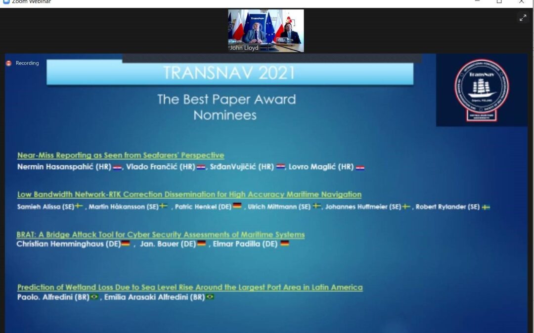 Prepare Ships at TransNavs 2021 – Nominated for best paper